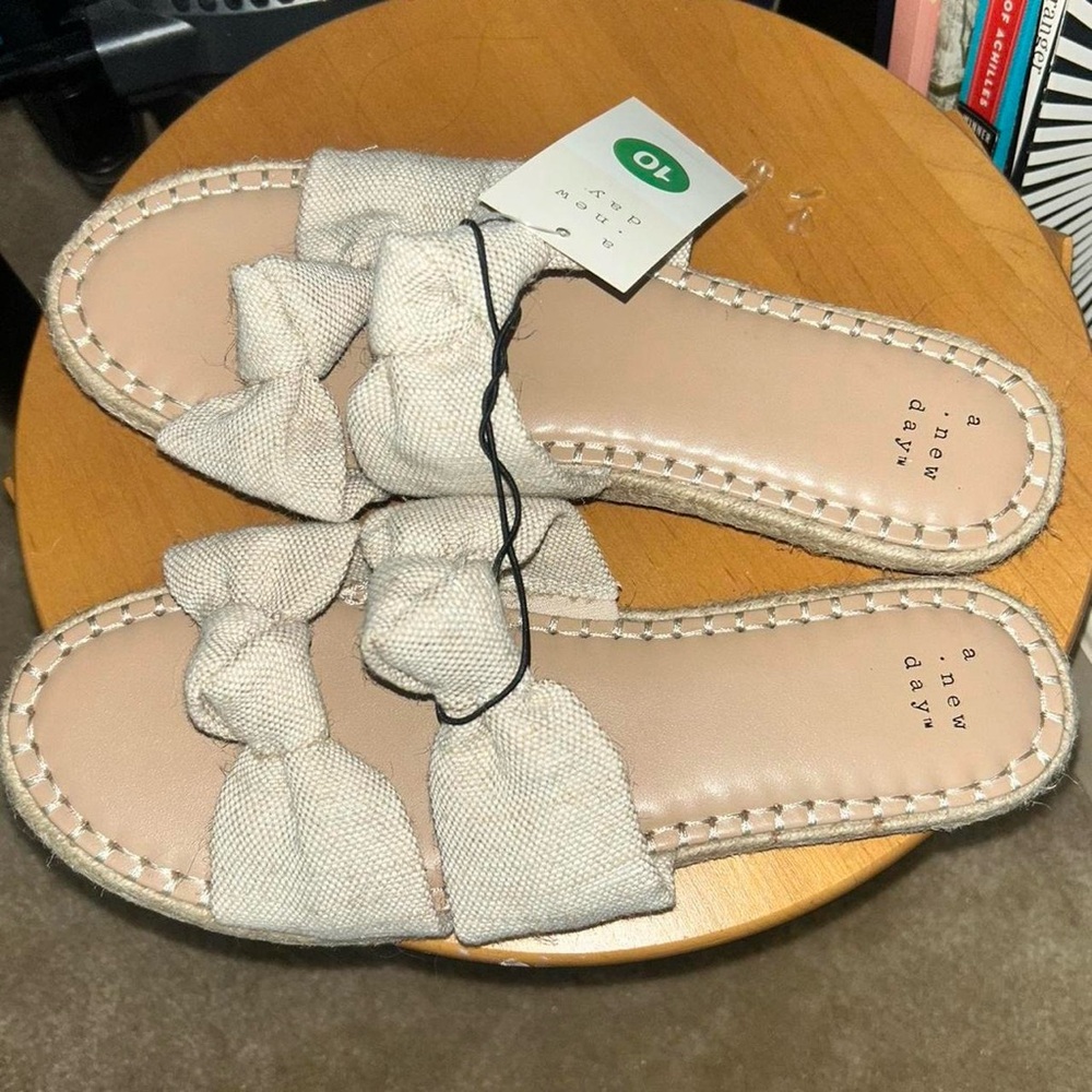 A New Day Cream Slip On Sandals